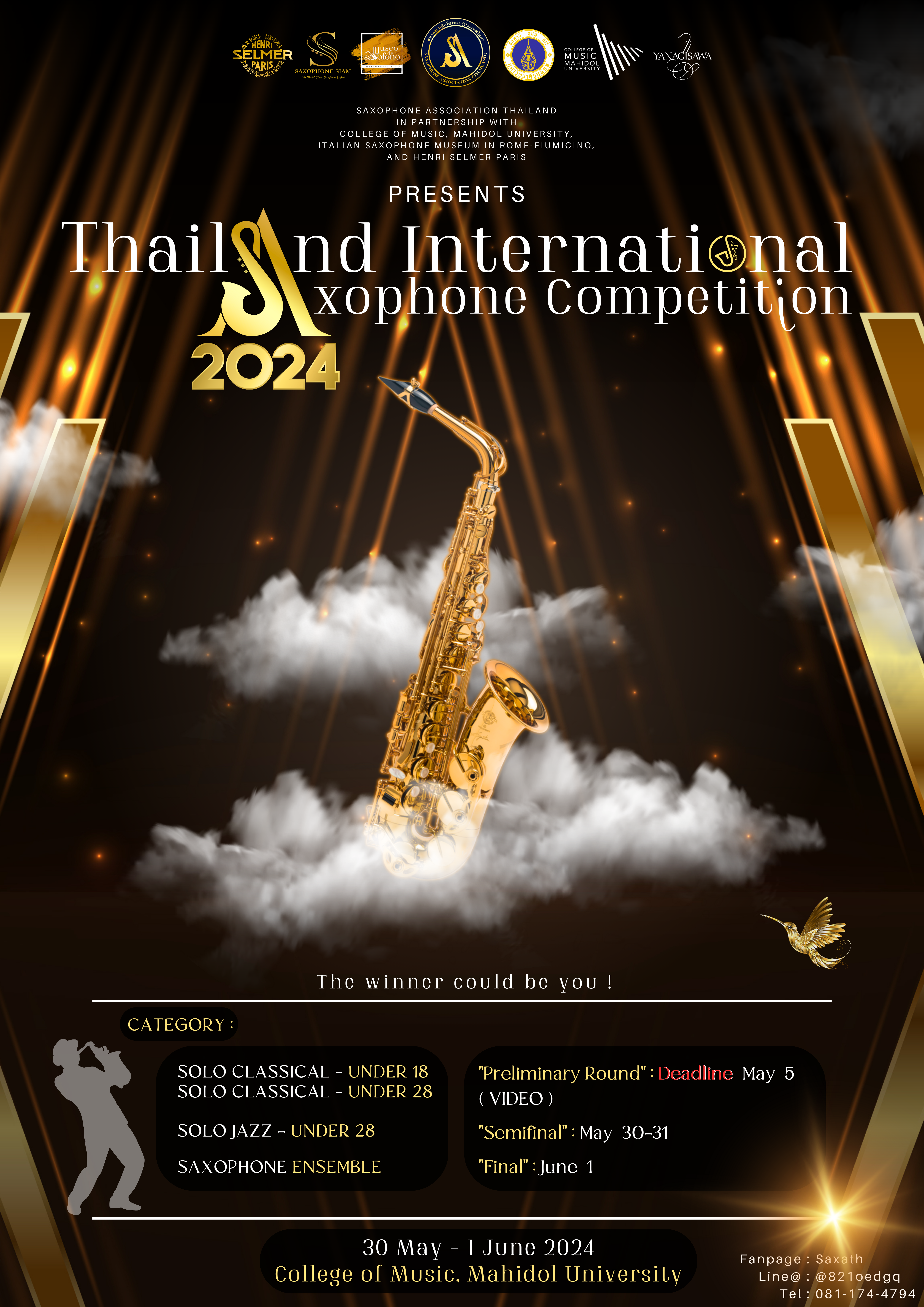 Thailand International Saxophone Competition 2024